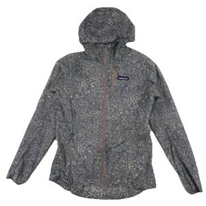 Patagonia Houdini Jacket Women's Small Camo Rain Windbreaker Hooded